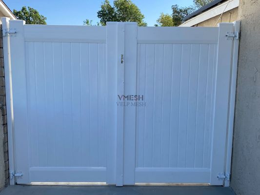 Einfach zu montieren Anti-Ultraviolett Weiß PVC-Privatsphäre Zaun Vinyl Hauszaun