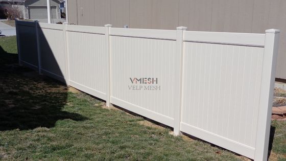 Weißes Vinyl-Privacy-Zaun-Panel 6x8ft Jungfrau Material