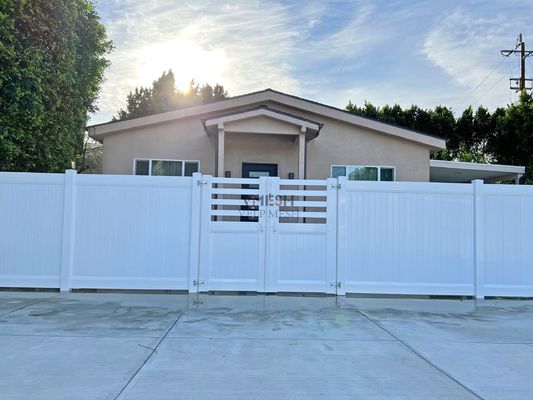 PVC-Privacy-Zaun-Panel 6x8ft Weiß wartungsfrei