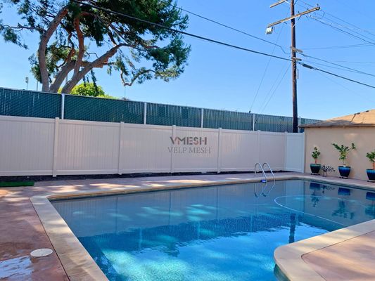 Innenhof Schwimmbad Custom Vinyl Zaun 6x8ft