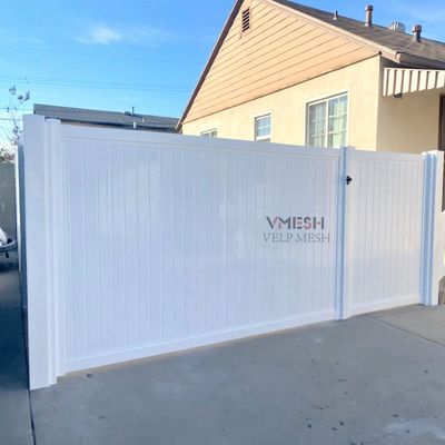 Weißfarbige Anti-Aging-Vinyl-Gartenzaun mit Festplatten