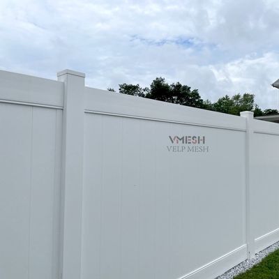 Weißfarbige Anti-Aging-Vinyl-Gartenzaun mit Festplatten