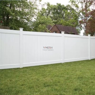 Weißfarbige Anti-Aging-Vinyl-Gartenzaun mit Festplatten