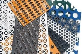 Custom Design Runde Dreiecksloch Aluminium Edelstahl Perforationsblech für Dekorationsnetz