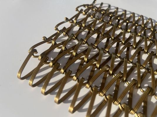 Dekorative Drahtgitter Architektonisches Flachdrahtgewebe Crimpgewebe