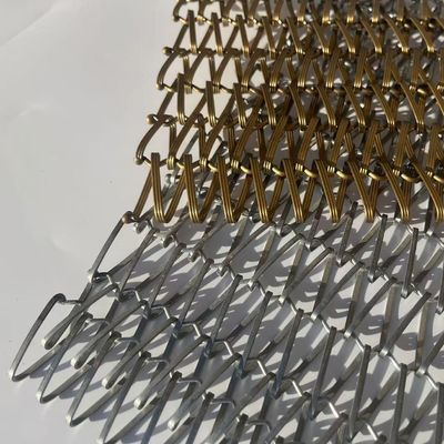 Edelstahl 304 / 316 Gewebtes Metallnetz Architekturnetzbild