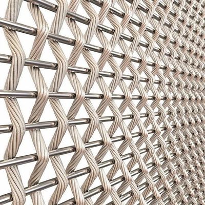 Edelstahlnetz Architektonisches Gewebe-Drahtnetz für Fassadenverkleidung