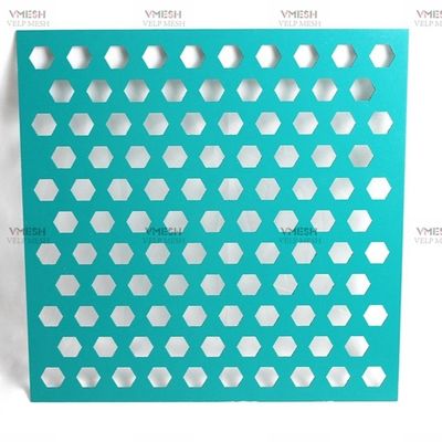 Dekorative sechsseitige Perforierung aus Aluminium-Gitter-Metall
