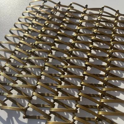 Dekoratives starkes Flachgewebtes Metallnetz Architektonisches Edelstahldrahtnetz