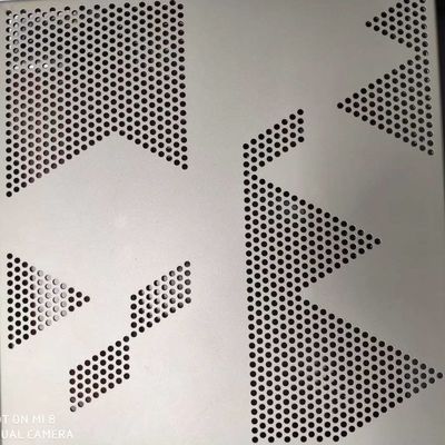 Custom Design Runde Dreiecksloch Aluminium Edelstahl Perforationsblech für Dekorationsnetz