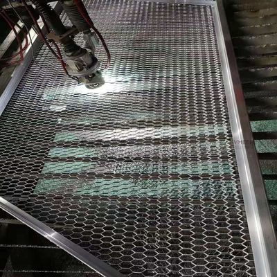 Anti-Rutsch angehoben erweiterte Metallnetze Schwerlast-Hexagon für Plattform