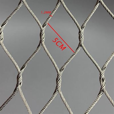 Handgewebte Knoten-Typ Edelstahl-Seilnetz für Schutz Zaun