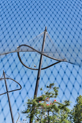 Flexibles Kabelnetz aus Edelstahl-Drahtseilgeflecht für Geländer, Schutznetz