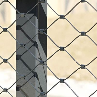 2 mm hochfeste gewebte, flexible Stahldrahtkabelnetze