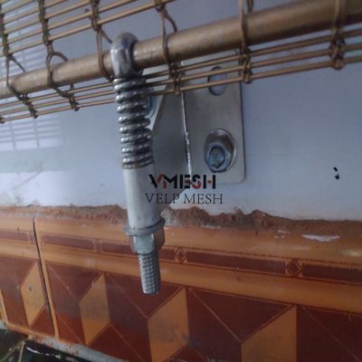 Dekorative Edelstahl-Kabelstangen-Gewebe-Metall-Drahtgeflecht für Fassadenverkleidung