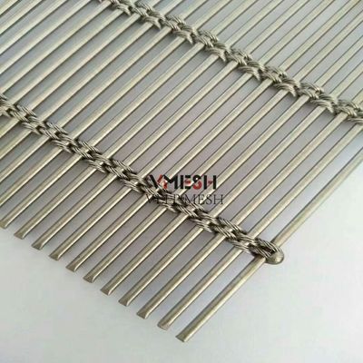 Dekorative Edelstahl-Kabelstangen-Gewebe-Metall-Drahtgeflecht für Fassadenverkleidung