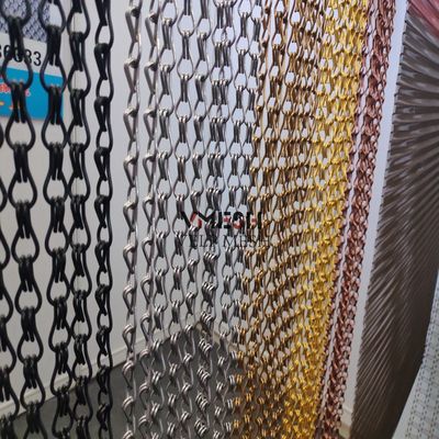 Aluminium-Coil-Drapery Gewebtes Drahtnetz Metallvorhang für die Wohnkultur