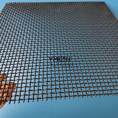 Kundenspezifische, schöne Dekorative Trennwände aus schlicht gewebten Metallpaneelen für die Architektur