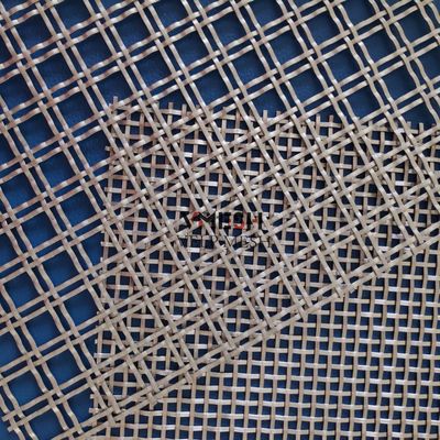 SS 304 Architekturalstahl Gewebtes Drahtmetallnetz Panel
