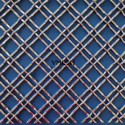 Anpassung von Drahtdurchmesser aus Edelstahl, gekrempeltes Drahtnetz für Metallfassade