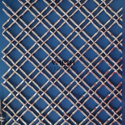 SS 304 Architekturalstahl Gewebtes Drahtmetallnetz Panel
