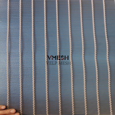 Dekorative Edelstahl-Kabelstangen-Gewebe-Metall-Drahtgeflecht für Fassadenverkleidung