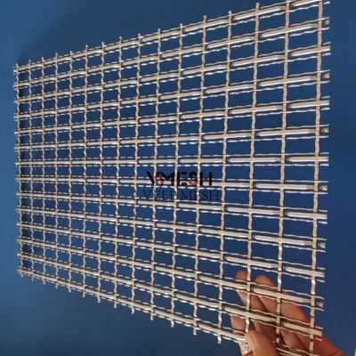 Dekorative Flachdraht aus Edelstahl Gewebe-Drahtnetz-Panels für Gebäude