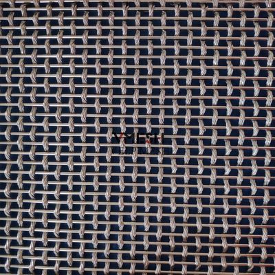 Dekorative Drahtnetz Metallfassade mit Edelstahl Krümmten Gewebten Mesh Draht Durchmesser 1mm-4mm