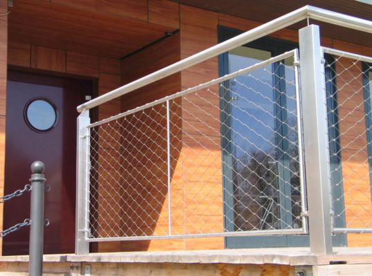 Treppengeländer-Schutznetz AISI 304/316 Edelstahl-Drahtseil mit Zink