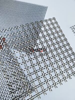 Langlebige, kundenspezifische Fassadenverkleidung für Außen- und Innenbereiche, Metall, Edelstahl, Sicherheitsgewebe, dekoratives architektonisches Drahtgeflecht