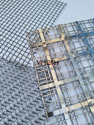 Edelstahl Metall Architektur Kupfer Gold Bronze Innenarchitektur Vorhang Dekorativ Gewebtes Metallnetz Vorhänge