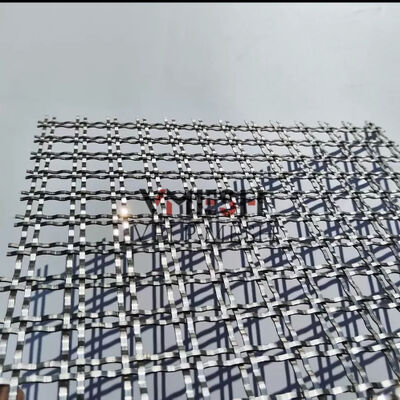 Architektonisches Edelstahl-Kräuselungsgeflecht, dekoratives gewebtes Drahtmetallgeflechtpaneel