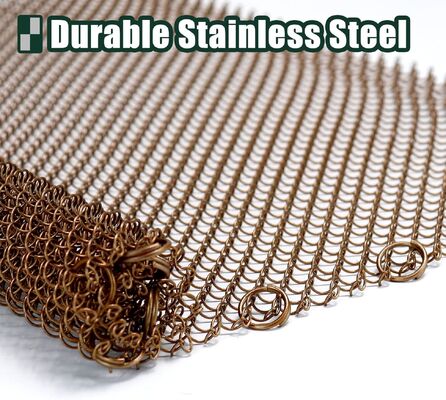 Anti-Deformationsmetall Design Edelstahl 1,2 mm Kamin Mesh Bildschirme