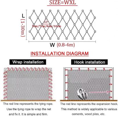 Architektonisches Drahtseilnetz für Geländer und Fassadenverkleidungen