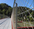 Stahl-304 316 rostfreies Seil Mesh Flexible Bridge Protection Handrail