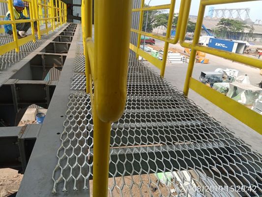 Hot Dip Galvanized Expanded Metal Gitter für Schwerlast-Wandwege