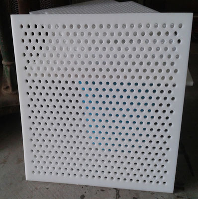 Weißes PVC-Lochblech 0,3-10mm für die Lebensmittelindustrie