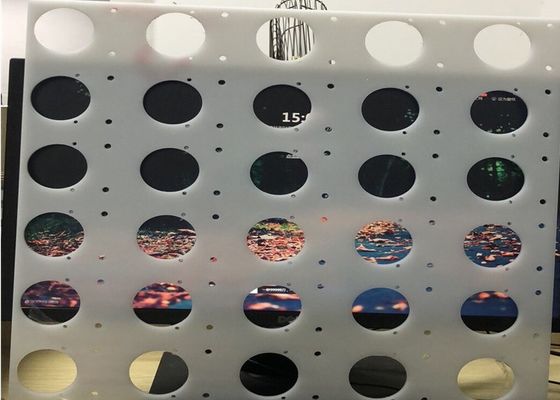 Lebensmittelqualität PP HDPE perforierte Kunststoff-Gitterplatten 0,5-3,5 mm
