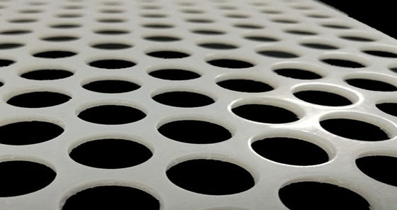 Weißes PVC-Lochblech 0,3-10mm für die Lebensmittelindustrie