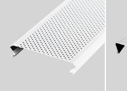 PVC-beschichtete Aluminiumperforierte Deckenfliesen 3003H24 aufgehängt