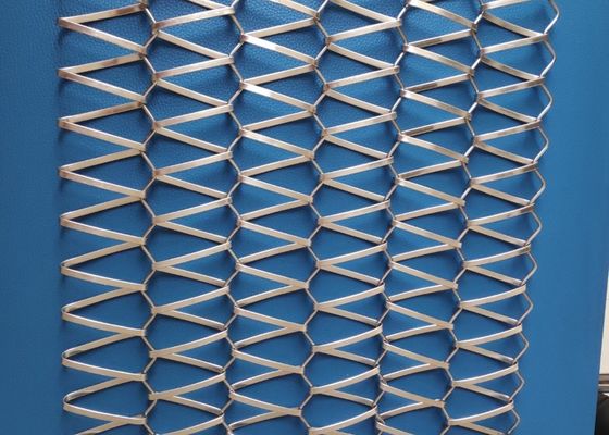 aus rostfreiem Stahl geformtes gewebtes Dekorationsnetz Vorhangwand Metallnetz
