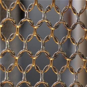 Dekoratives Aluminiummetallnetz Vorhangkette Vorhänge Draperie Metallspulennetz