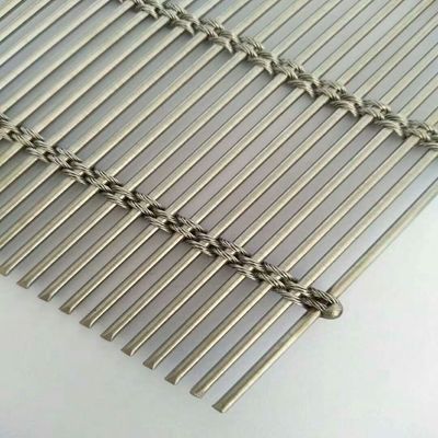 Edelstahl Bronze Architektonische Masche Runde Flachdraht Schnitt