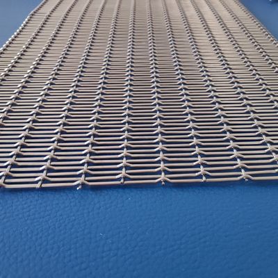 Edelstahl Bronze Architektonische Masche Runde Flachdraht Schnitt