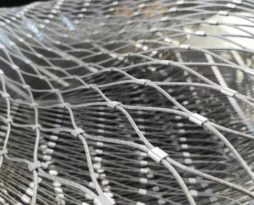 3mm Edelstahl Seilnetz 7x7 Gewebe für Zoo- und Flughafenzäune