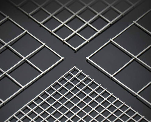 25x25mm verzinkte geschweißte Drahtgitterplatten für dekorative Zäune