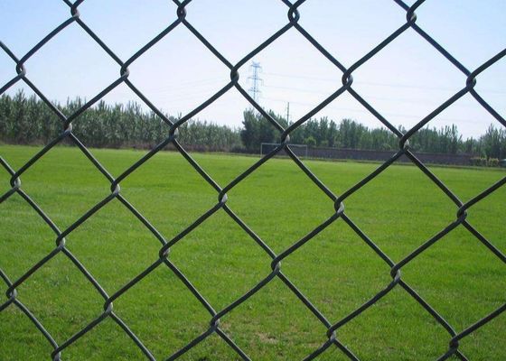 Vorübergehende 25*25mm 50*50mm Mesh Galvanized Chain Link Fence für Sport archivierten