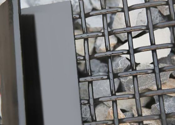65Mn Kohlenstoffstahl Drahtgewebe mit Wellen für Zerkleinerungssiebe
