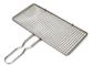 Quadratische quetschverbundene Beschichtung Fische GRILL Grill-Draht-Mesh Baskets 25*40mm 30*45mm PTFE