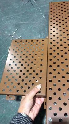 Aluminium Lochblech für dekorative Decken Schwarz Grün Gold